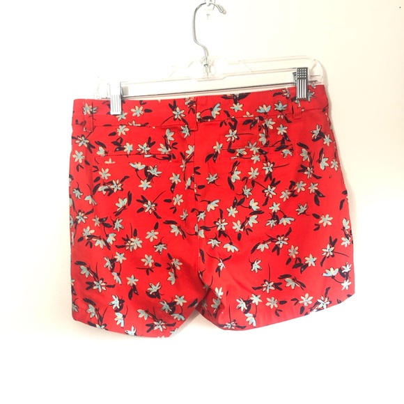 Red twill shorts - Picture 3 of 4